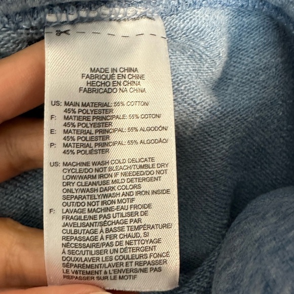 Reebok Blue Sweatpants Women’s Medium Joggers Athletic Lounge Pants - Picture 6 of 6